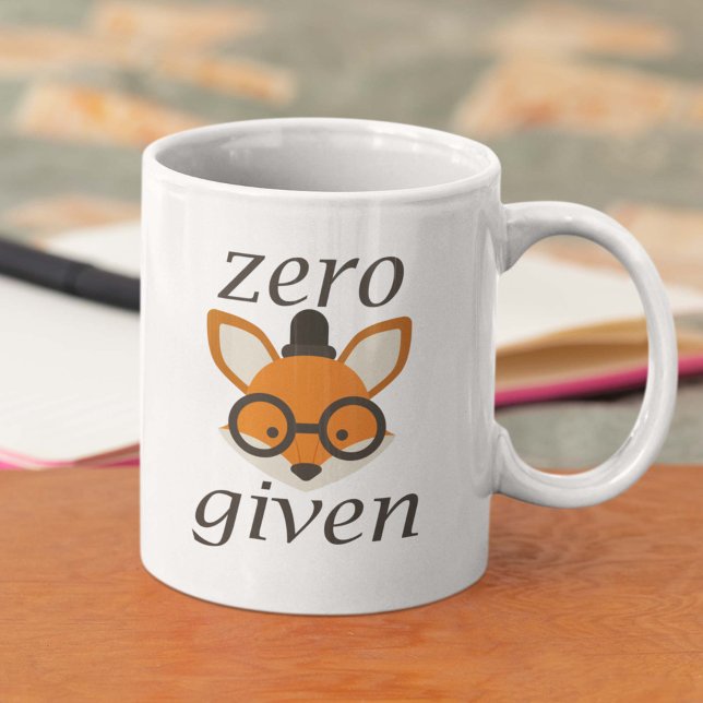 Zero Fox har angetts Kaffemugg (Zero Fox Given Mug)