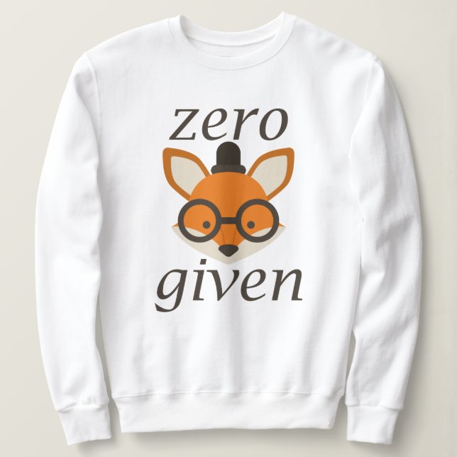 Zero Fox har angetts T Shirt (Design framsida)