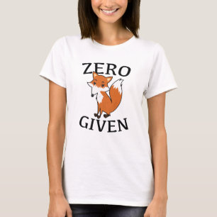 Zero Fox har angetts T Shirt