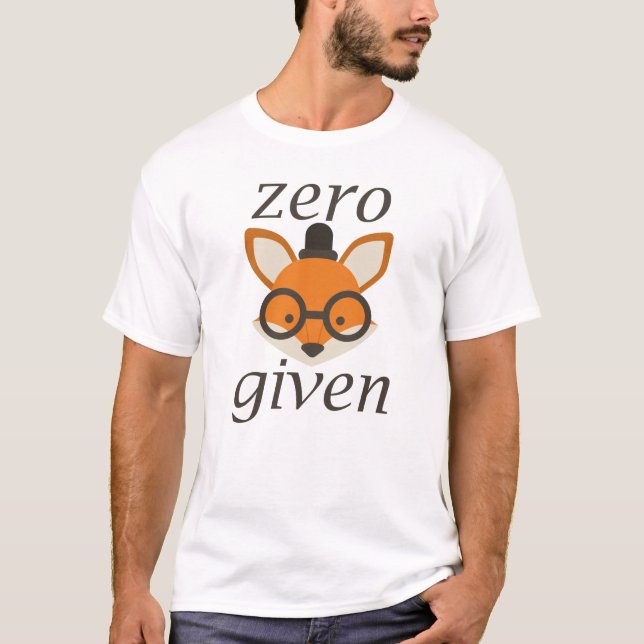Zero Fox har angetts T Shirt (Framsida)