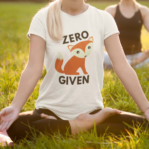 Zero Fox har angetts T Shirt