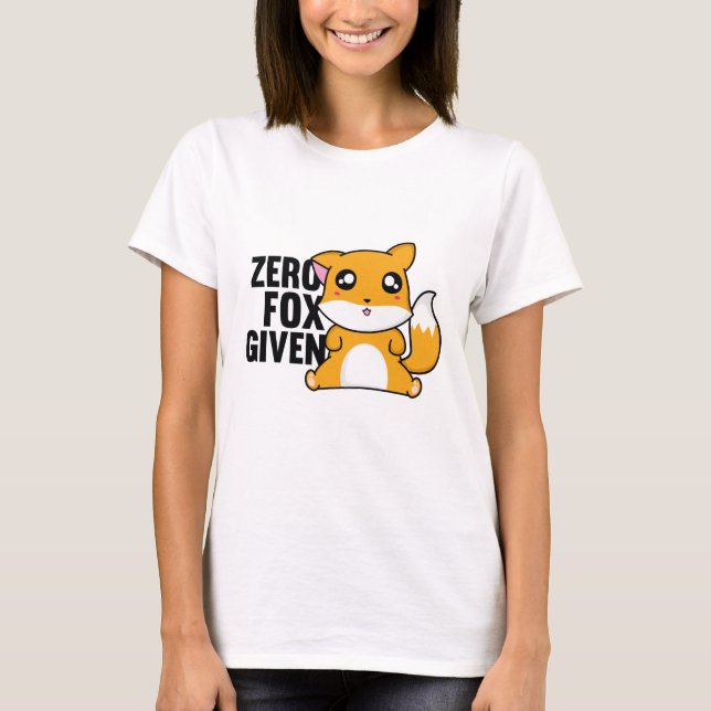 Zero Fox har angetts T Shirt (Framsida)