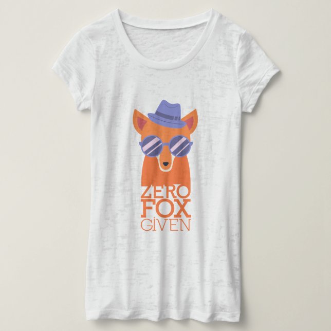 Zero Fox har angetts T-shirt (Design framsida)