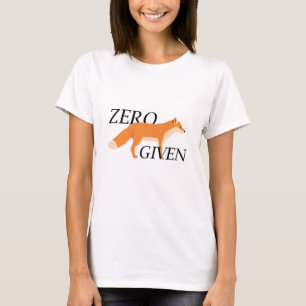 Zero Fox har angetts T Shirt