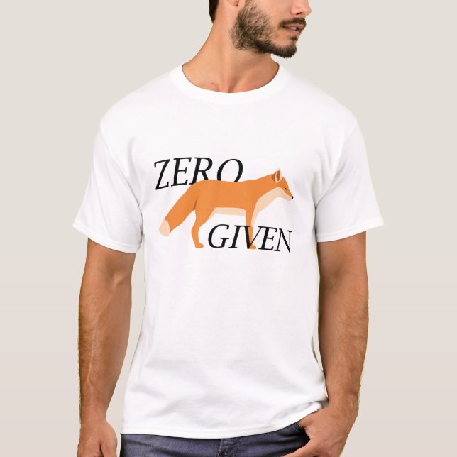 Zero Fox har angetts T Shirt (Framsida)