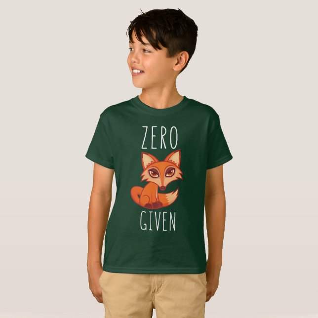 Zero Fox har angetts T Shirt (Hel framsida)