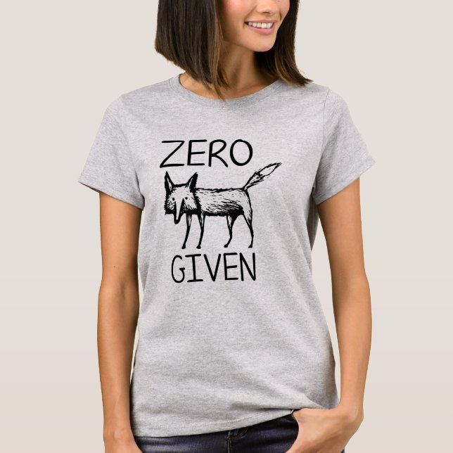 Zero Fox med Brunch Attitude Sassy Savage T Shirt (Framsida)