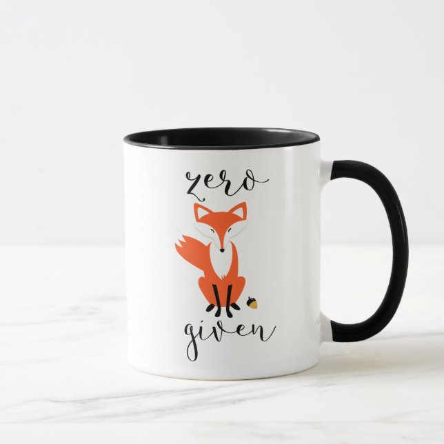 Zero Fox med FUNNY Pun Mugg (Höger)