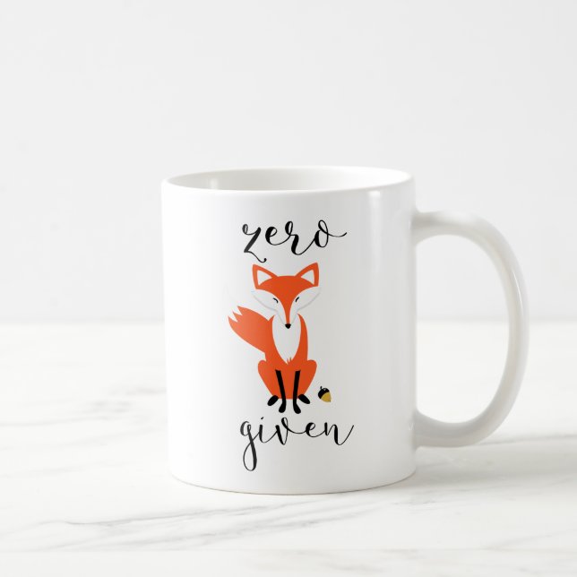 Zero Fox med FUNNY Pun Mugg (Höger)