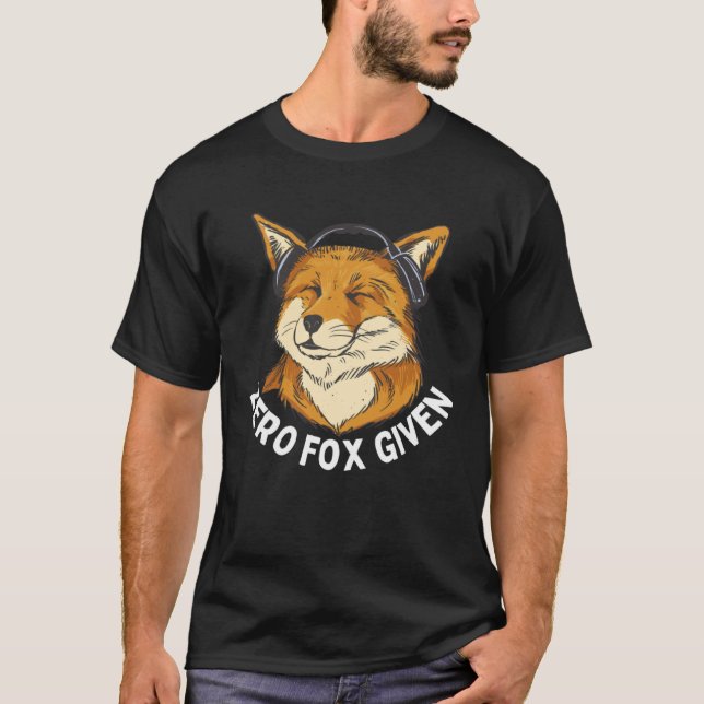 Zero Fox med polygon Poly Sarcastic Fox 1 T Shirt (Framsida)