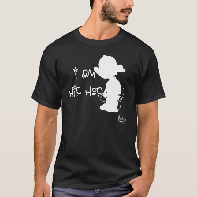 Zero in hip hoprevolutionutslagsplatsen (mörk) t-shirt (Framsida)