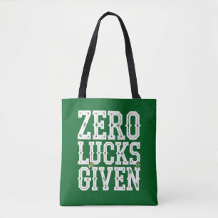 Zero Lucks Given Rolig St Patrick's Day Irländsk Tygkasse