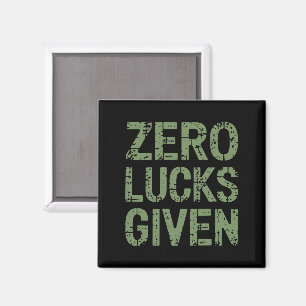 Zero Lucks Given St Paddy's Day Roliga Patricks Magnet