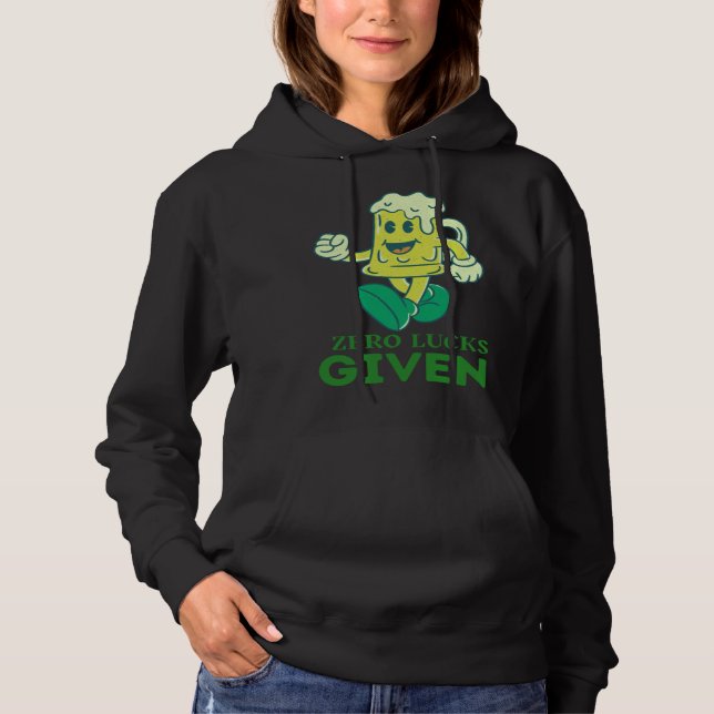 Zero Lucks Given  St Patrick s Day St Paddys Day   T Shirt (Framsida)