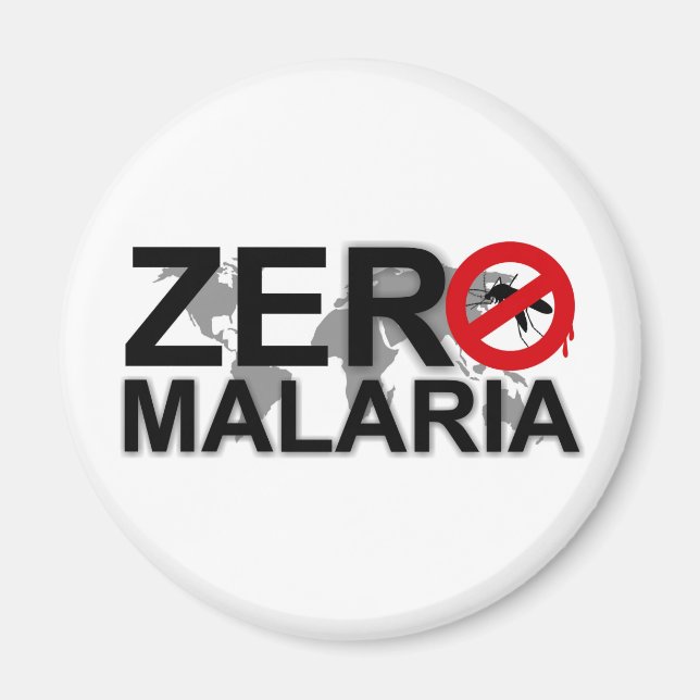 Zero Malaria Magnet (Framsidan)