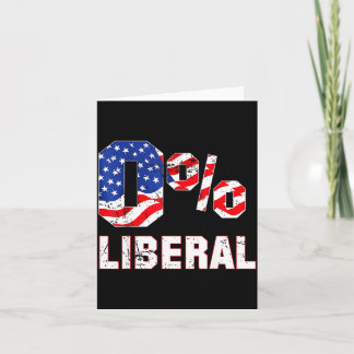 Zero Percent 0% Liberal Vintage Usa Flag Litical H Kort