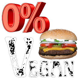 Zero Percent Vegan Cheeseburger T Shirt