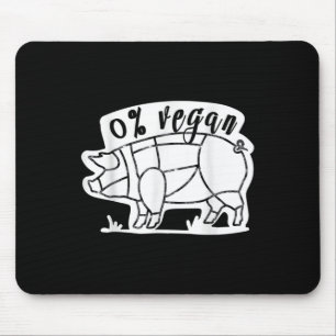 Zero Percent Vegan Funny Bbq Carnivore Kött Eater Musmatta