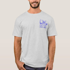 Zero plans zero energy (blue) t shirt