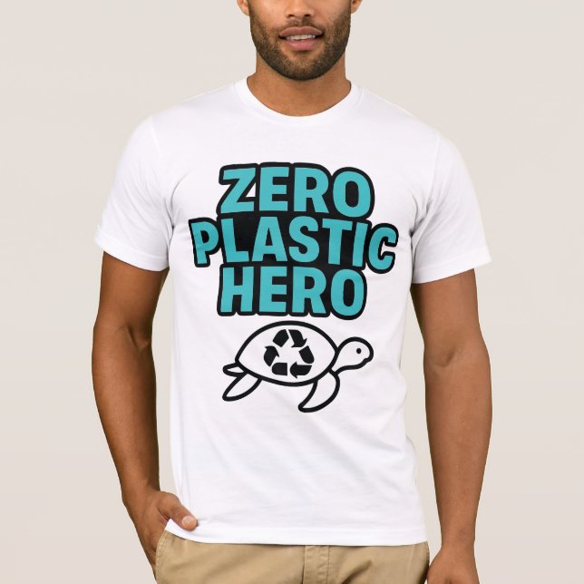 Zero Plastic Hero T Shirt (Framsida)