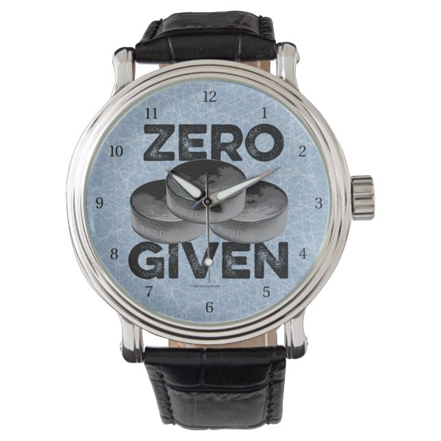 Zero Pucks Given (Hockey) Watch Armbandsur (Framsida)