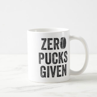 Zero Pucks Given Sarcastic Adult Hockey Men's Wome Kaffemugg