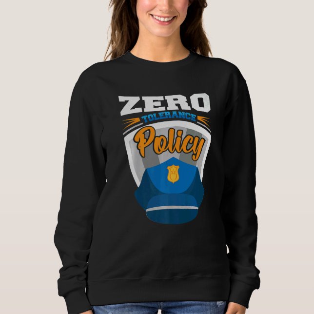 Zero tolerance policy kindness police cap joke   t shirt (Framsida)