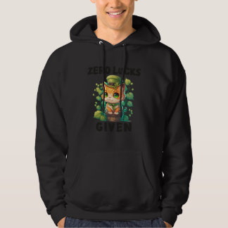 Zero tur given Söt katt St Patricks Day Party W Hoodie