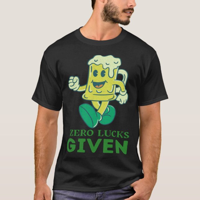 Zero Tur har getts St Patrick Day St paddys day T Shirt (Framsida)
