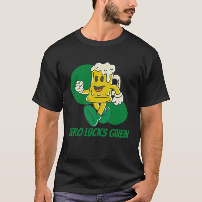 Zero Tur har getts St Patrick Day St paddys day T Shirt (Framsida)