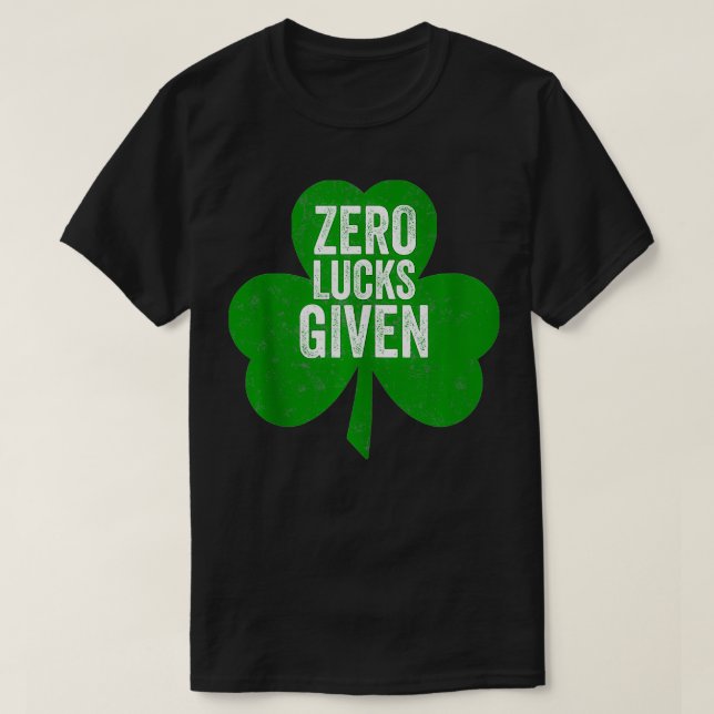 Zero Tur med gift från Saint Patricks Day T Shirt (Design framsida)
