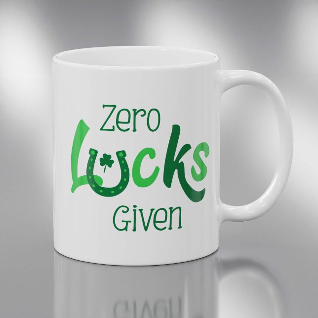 Zero Tur med St patricks day Slogan Kaffemugg (Skapare uppladdad)
