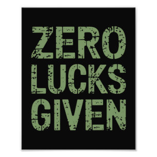 Zero tur St Patricks dag roliga Patrick Fototryck