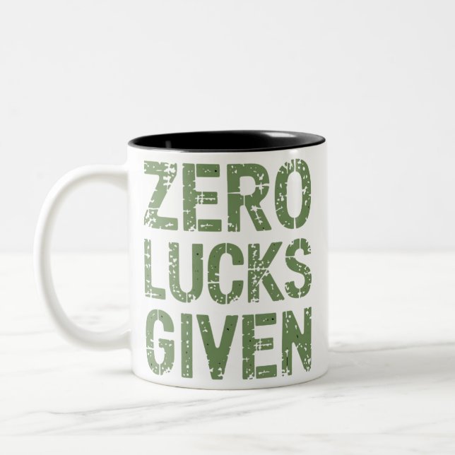Zero turer ges St Paddy's dag rolig Patrick Två-Tonad Mugg (Vänster)