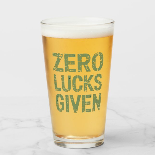 Zero turer ges St Paddy's Day Roliga Saint Patrick Glaskopp (Framsida fylld)