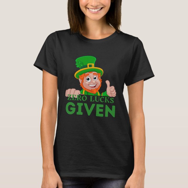 Zero turer givna  St Patrick s Day St Paddys Day   T Shirt (Framsida)