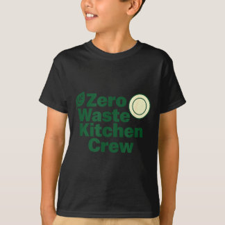 Zero Waste Kitchen Crew Sustainability Design  T Shirt