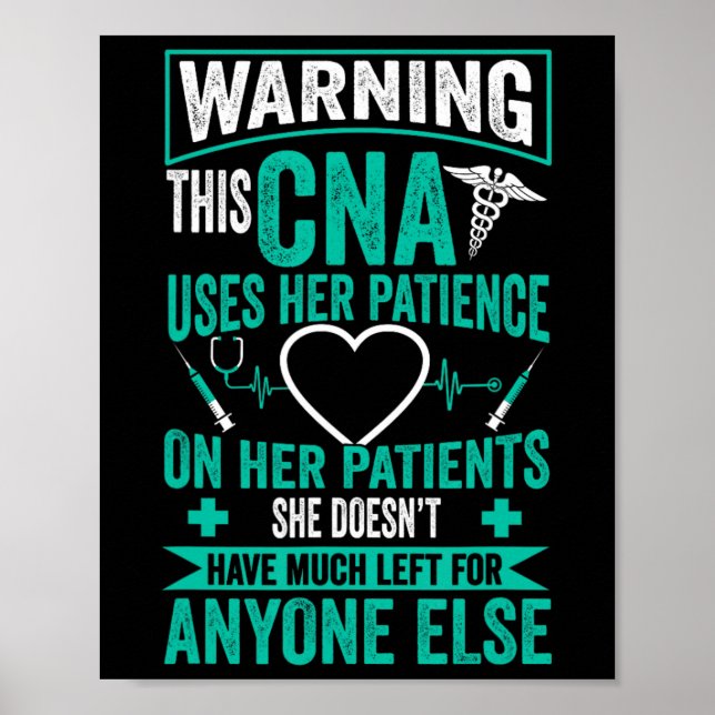 Zertifizierte Pflegeistentin Geschenk Cna Nurse - Poster (Framsidan)