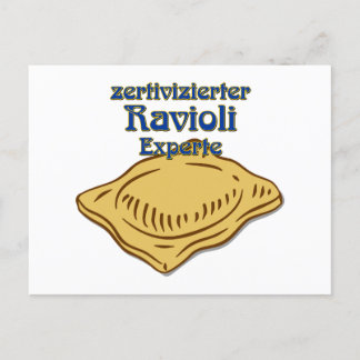 Zertivizierter Ravioli Experte Pasta Zitat Vykort