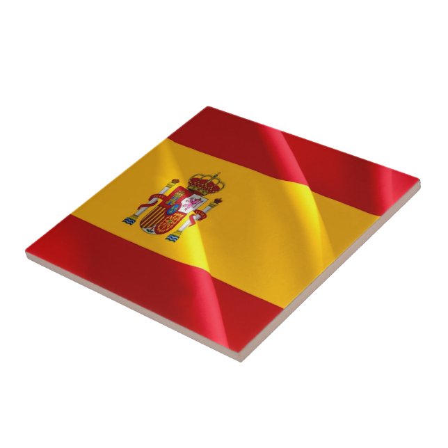zES002 SPANSKA VAJANDE FLAGGA, Spanien, Kakelplatta (Sidan)