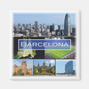zES003 BARCELONA Spanien - Fridge Magnet