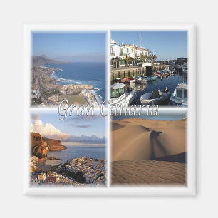 zES005 GRAN CANARIA, Kanarieöarna, Spanien, Fridge Magnet