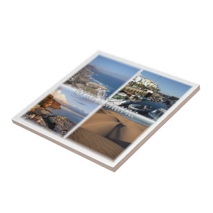 zES005 GRAN CANARIA, Kanarieöarna, Spanien. Kakelplatta