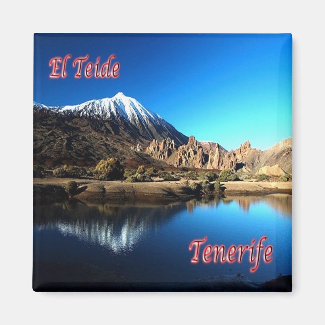 zES006 EL TEIDE Tenerife Spain, Fridge Magnet (Framsidan)