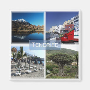 zES007 TENERIFE Kanarieöarna Spanien - Fridge Magnet