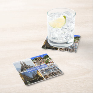 zES010 BARCELONA, Spanien, Europa Underlägg Papper Kvadrat