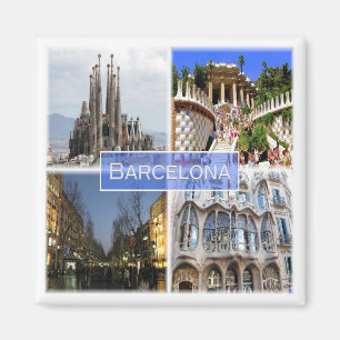 zES010 BARCELONA Spanien - Fridge Magnet