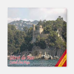 zES015 LLORET DE MAR Castle on the Beach, Fridge Magnet