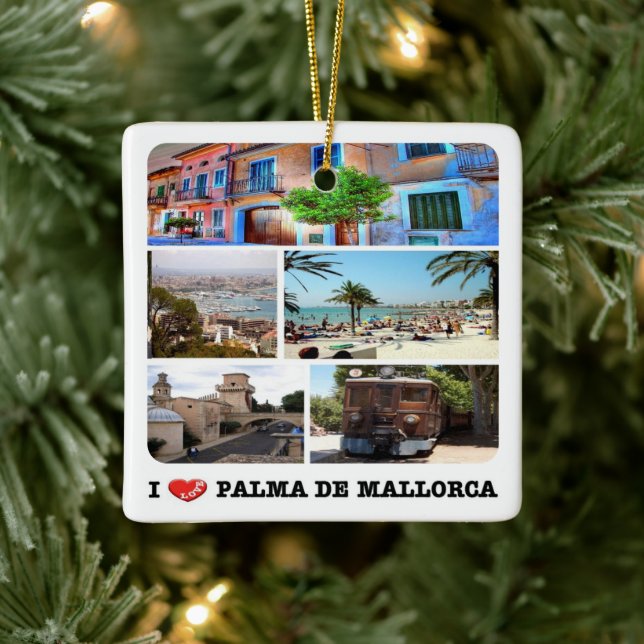 zES020 PALMA DE MALLORCA, Spanien Julgransprydnad Keramik (Träd)