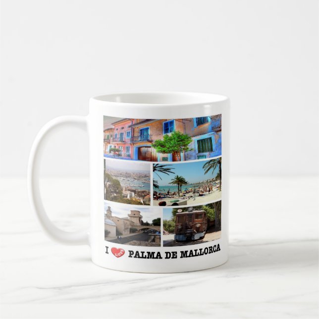 zES020 PALMA DE MALLORCA, Spanien Kaffemugg (Vänster)